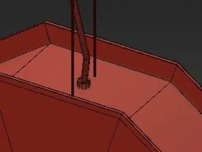 orbital circular pendant light - 3D model
