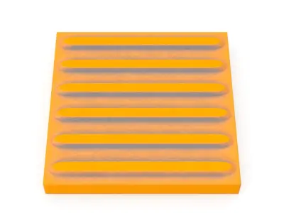 Tactile Pavement Line 6 Dirty 3D model