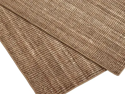 Carpet set 3227 - Natural Jute Rug - 10k 3D model
