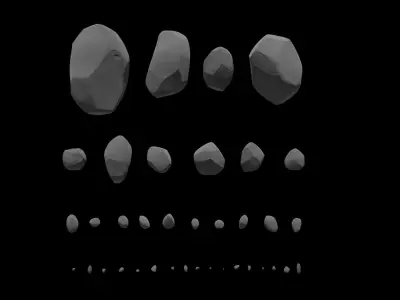 Rocks Low-poly 3D model get