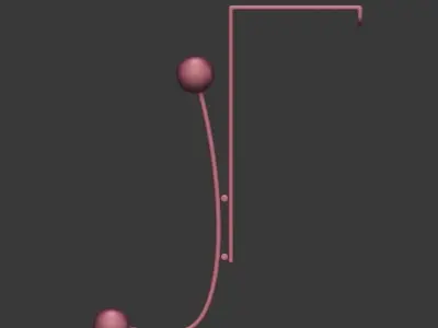 3D model White Coat Hanger 3D model