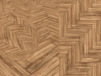 Wood Parquet Floor 1 Texture Set 27 Low-poly 3D model
