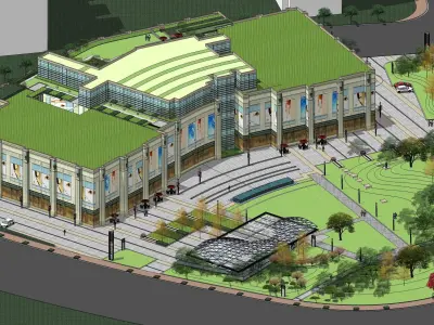 Sketchup Shopping Center 182 3D model