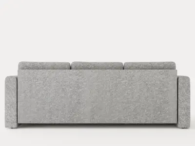 Tarno Divan Bed Sofa Reversible Light Gray Low-poly 3D model