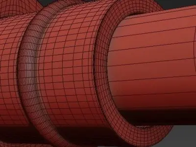 Steampunk Extension Pole Bra 3D model