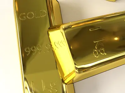 Gold Bar 3D model