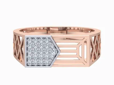 Engagement Wedding Rings Double halo Bridal Ring 3D print model