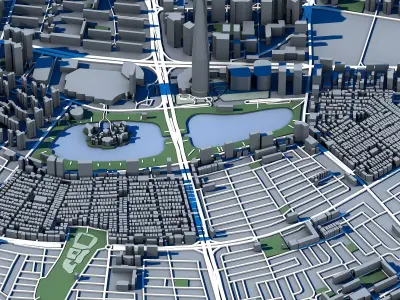 Lotte World Tower 3D Model Seoul Skyscraper 3D model