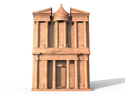 Petra Al Khazneh or The Treasury at Petra 3D model