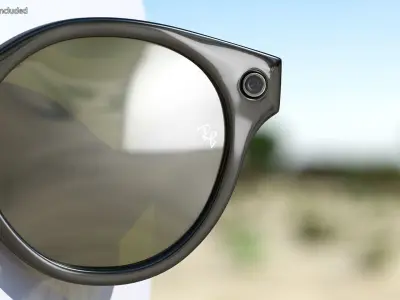 Ray Ban Stories Round Smart Glasses Dark 3D model
