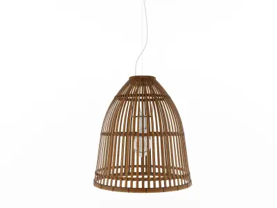Lamp Rattan 5 3D model