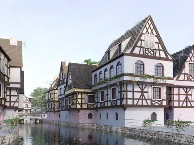 Strasbourg La Petite France 3D model