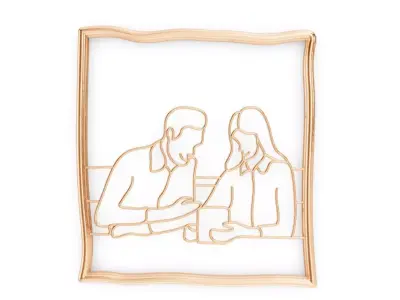 love Window 3D print model