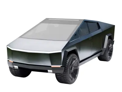 Tesla Cybertruck Low-poly 3D model