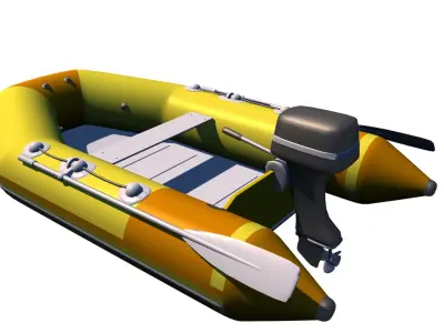 Boat zodiac 3D model