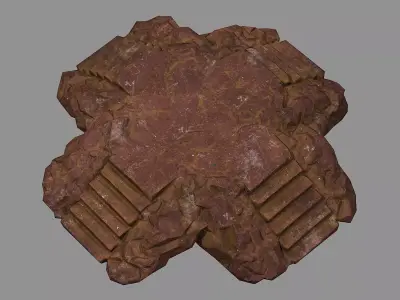 Staris Rock 03 Low-poly 3D model