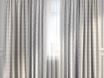 Curtain Set 248 3D model