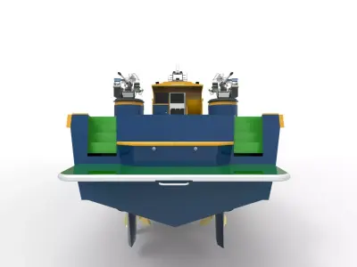 Offshore Patrol Vessel Low-poly 3D model purchase