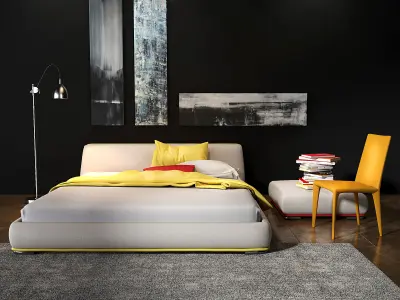 Bonaldo Amos bed 3D model