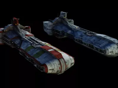 Pelta-class frigate  - Star Wars 3D model