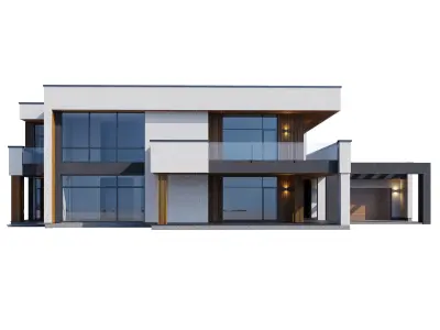 Modern house V89 3D model
