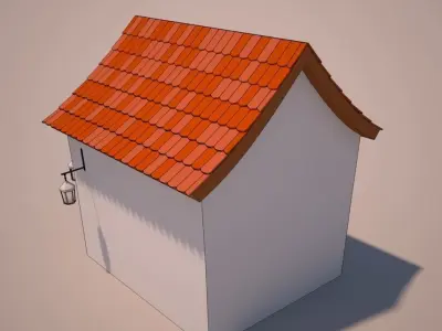 Cartoon house 11 3D model get