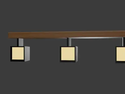 Pendant light 3D model 2