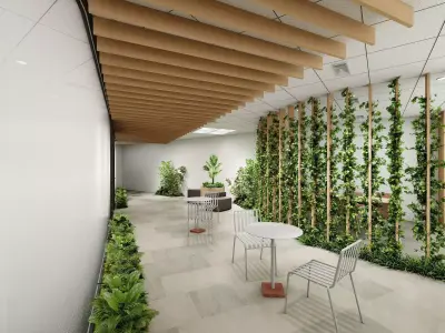 Office interior scene 3D model 3D print model