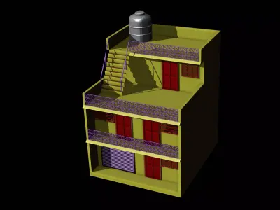 House Low-poly 3D model 41