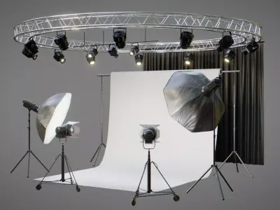 Photo Studio 3D Pack 3D model