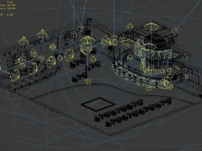 Future World - Bar 06 3D model