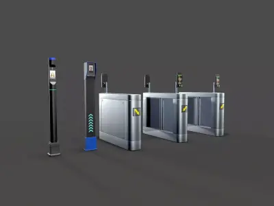 face recognition  Low-poly 3D model