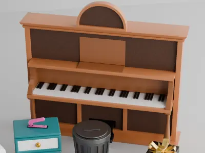 Diverse 3D Models Pack Free low-poly 3D model