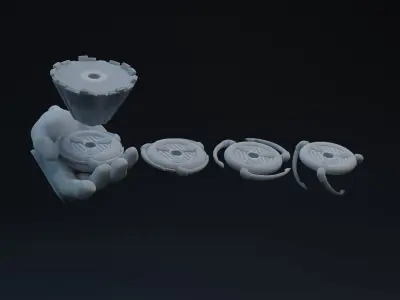 Clone Holo Hands One-Twelfth Scale Print Files 3D print model