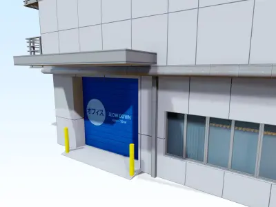 Japan Office Aichi Low-poly 3D model