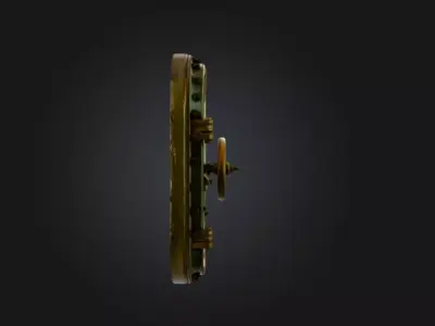 Submarine Hatch Door Low-poly 3D model