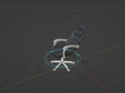 Gaming chair 3D model
