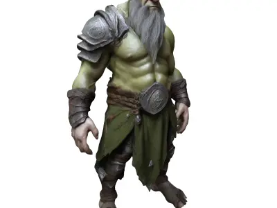 Elder Orc Guardian 3D print model