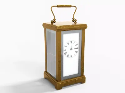 Carriage Clock  Low-poly 3D model