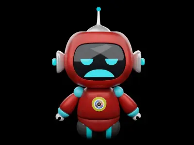 Robot - FULLY RIGGED Low-poly 3D model