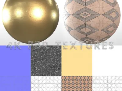 84 Seamless 4K PBR Materials Collection for archviz Texture