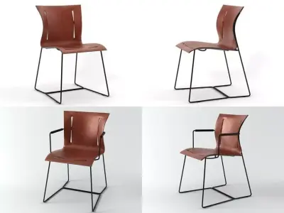 Cuoio chair 3D model