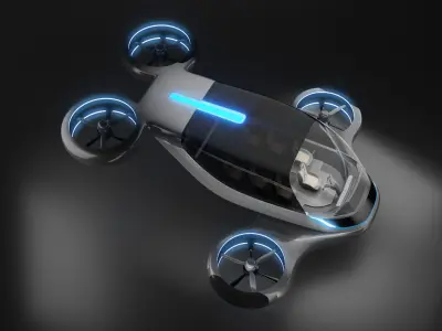  Futuristic Air Taxi 