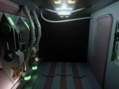 sci-fi room 3D model purchase