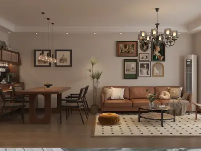 living room 3D model