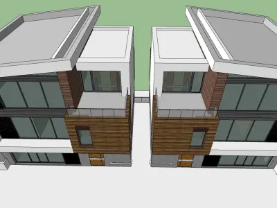 Casa Villa - 7 Modern SketchUp 3D Model 3D model