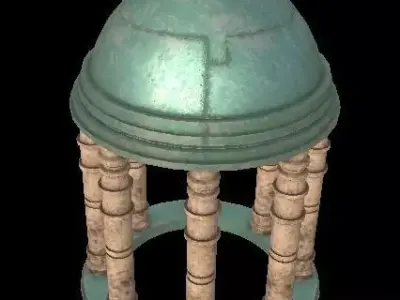 House-Buildings-ancient gazebo Free low-poly 3D model