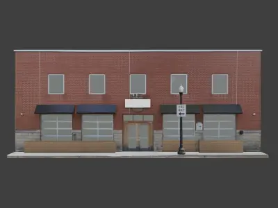City Building 2 Low-poly 3D model