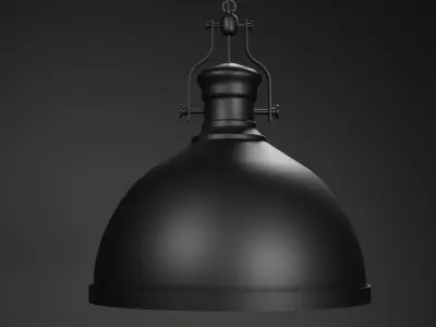 Industrial ceiling Lamp - 2k textures  3D model purchase