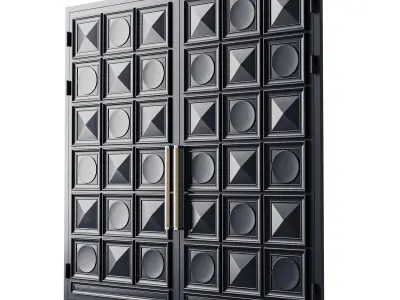 Gate black loft 013 3D model